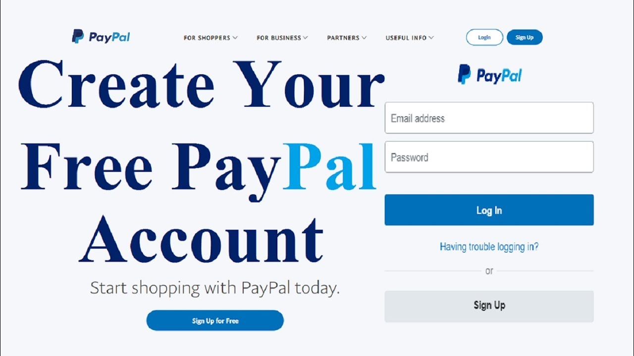 free PayPal account