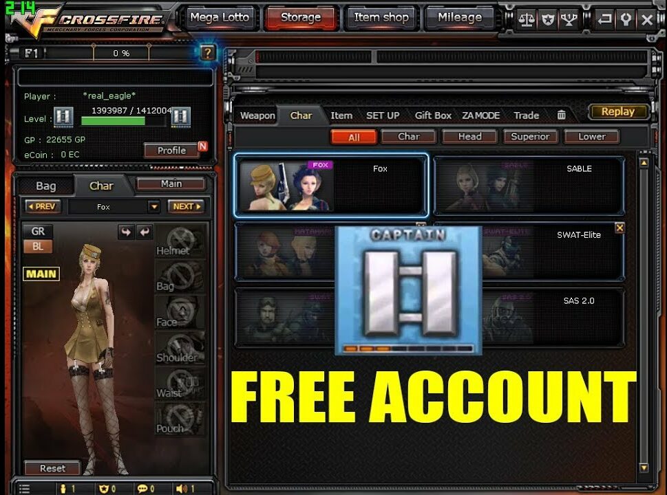 Free VIP Crossfire Accounts